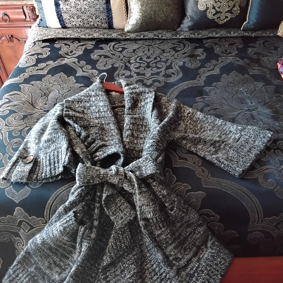 Karen Millen Gray Sweater Cardigan - Picture 2 of 4